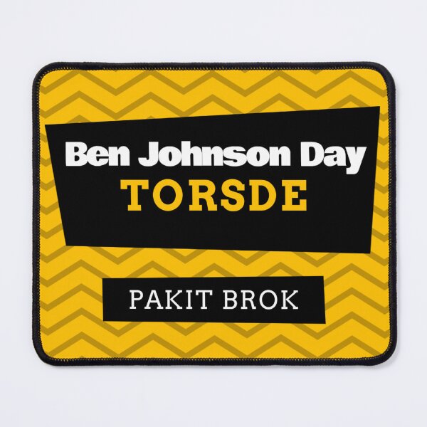 Item preview, Ben Johnson Day, Torsde, Pakit Brok Jamaican Patois designed and sold by Kolcha.