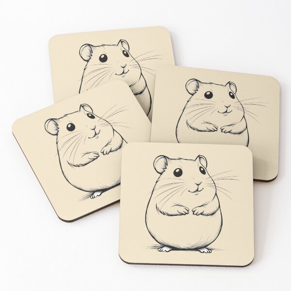 Item preview, Art Line Hamster designed and sold by anettfaye.