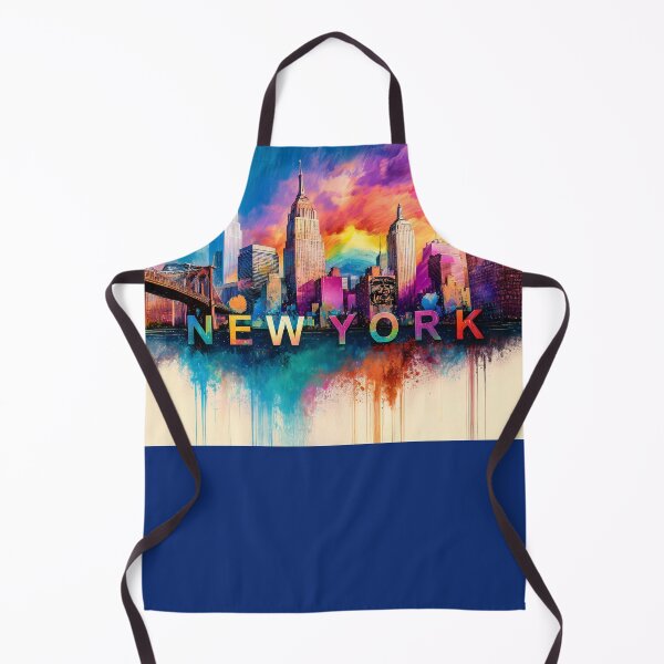 Item preview, New York Skyline Graffiti – Urban Street Art Cityscape Print designed and sold by Phat Dog Designs .
