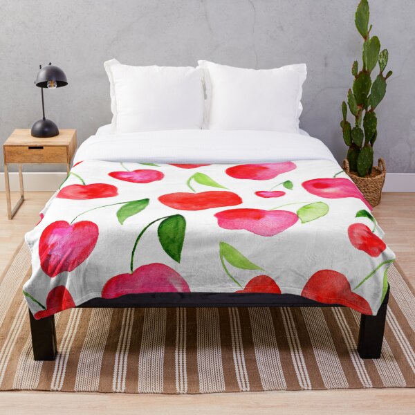 Item preview, Watercolor cherries - red and green designed and sold by wackapacka.