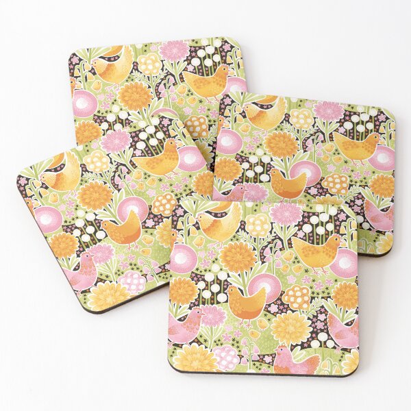Item preview, Spring Chickens and Flowers designed and sold by Markéta Stengl.