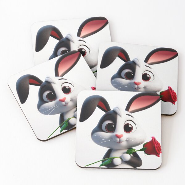 Item preview, Rabbit with a Rose designed and sold by dbandaraj.