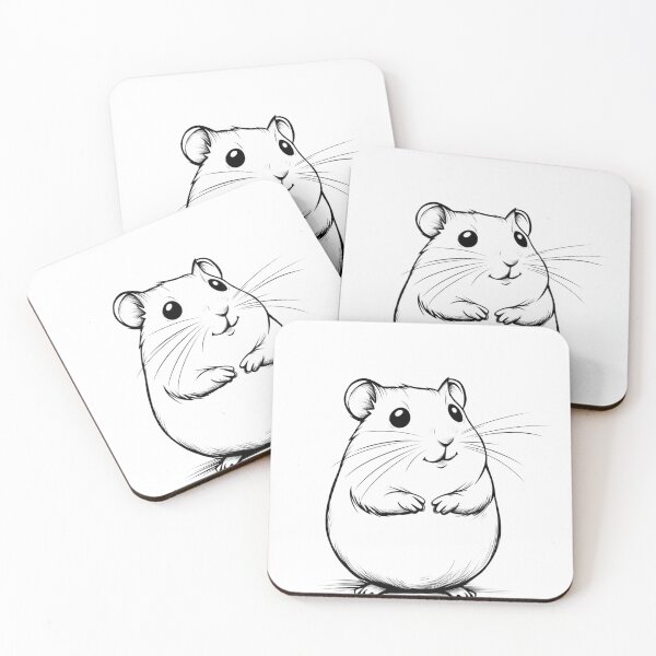 Item preview, Art Line Hamster designed and sold by anettfaye.