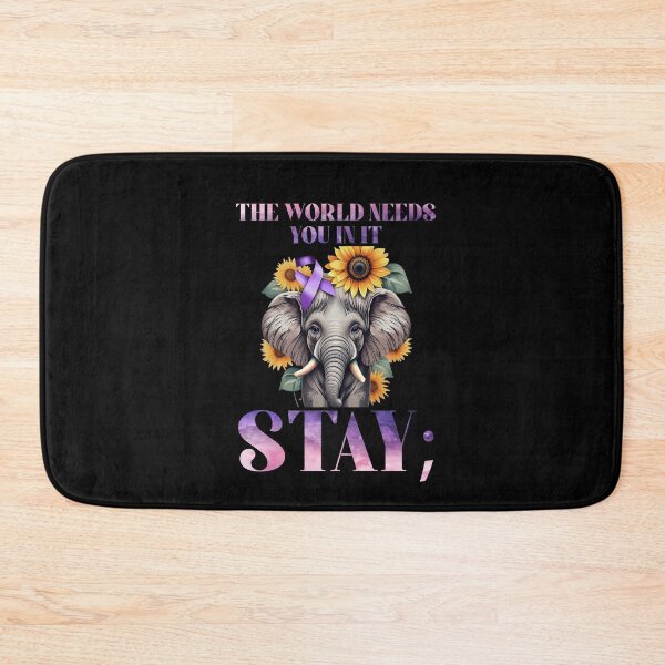 Item preview, Stay The World Needs You Elephant 988 Suicide Prevention designed and sold by Dressed For  Duty.