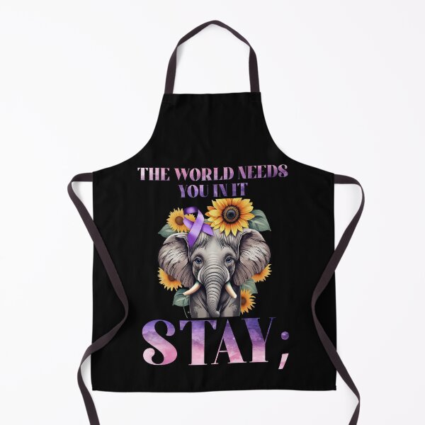 Item preview, Stay The World Needs You Elephant 988 Suicide Prevention designed and sold by Dressed For Duty.