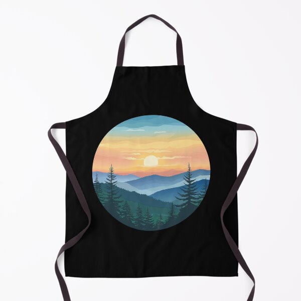 Item preview, Mountain National Park at sunset designed and sold by PandaKunst.