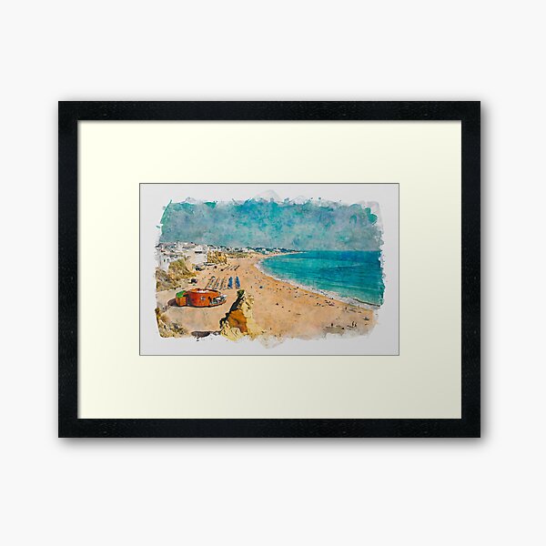 Albufeira, Algarve, Portugal. Framed Art Print
