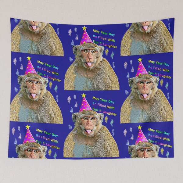 Item preview, A Fun and Laughter Monkey with Party Hat designed and sold by kristalcurt.