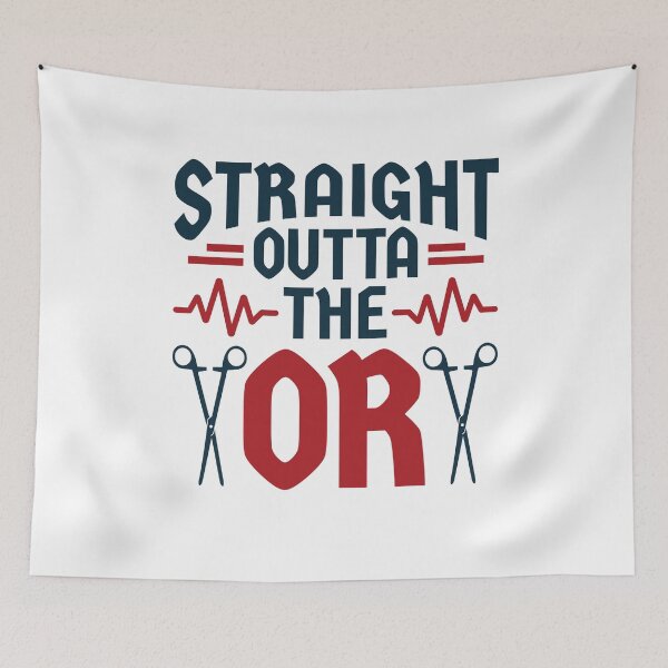 Item preview, Straight Outta the OR Surgeon Surgical Nurse Scrub Tech designed and sold by jaygo.