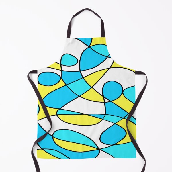 Item preview, Neurographic blue white yellow - Bold Artistic Expression designed and sold by CreaTwinkles.