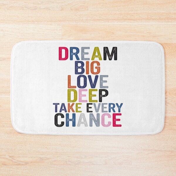 Item preview, Dream Big, Love Deep, Take Every Chance – Motivational Quote designed and sold by Taans-Creation.