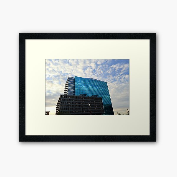 Item preview, Skyscraper in the cloudy blue sky designed and sold by Phakade's Shop.