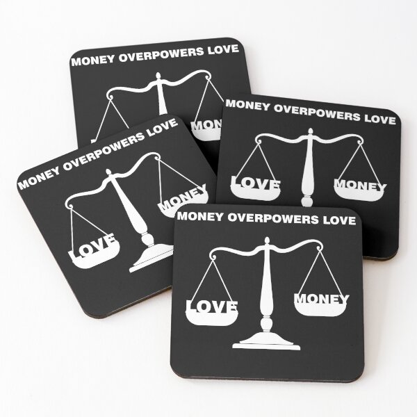 Item preview, Valentine's Day: Love Overpowers Money – Romantic & Meaningful Design designed and sold by MONTRIS.