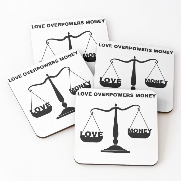 Item preview, Valentine's Day: Love Overpowers Money – Romantic & Meaningful Design designed and sold by MONTRIS.