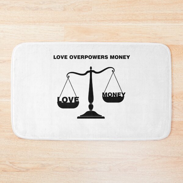 Item preview, Valentine's Day: Love Overpowers Money – Romantic & Meaningful Design designed and sold by MONTRIS.