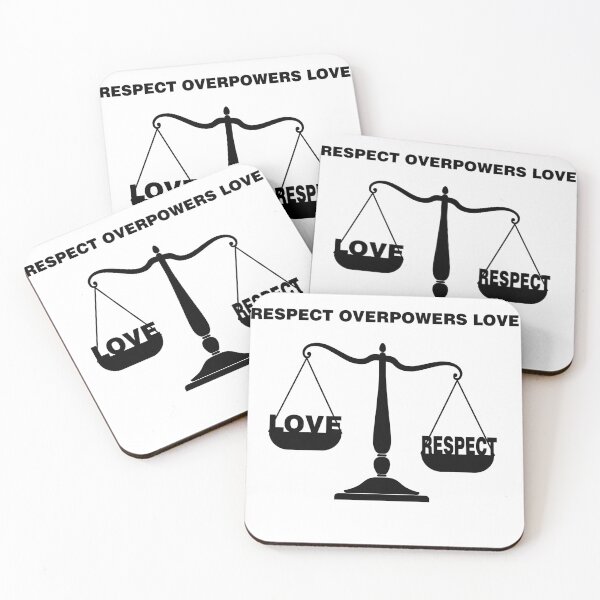 Item preview, Valentine's Day: Respect Overpowers Love – Romantic & Meaningful Design designed and sold by MONTRIS.