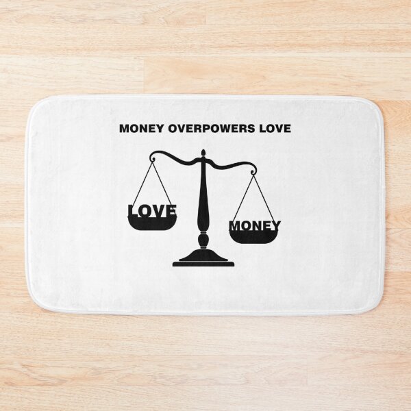 Item preview, Valentine's Day: Money Overpowers Love – Romantic & Meaningful Design designed and sold by MONTRIS.
