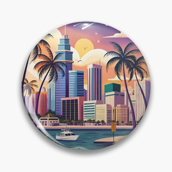 Item preview, Ocean Cityscapes Urban Adventures Colorful Design Art Illustration designed and sold by ART ATTACK ZONE.