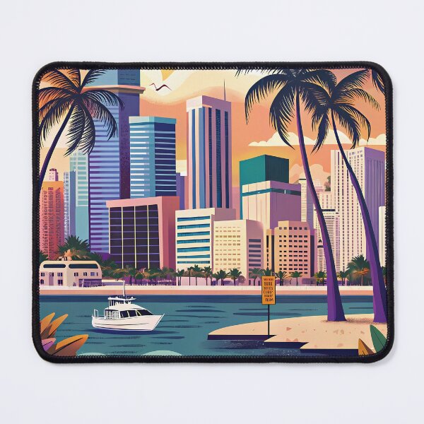 Item preview, Ocean Cityscapes Urban Adventures Colorful Design Art Illustration designed and sold by ART ATTACK ZONE.