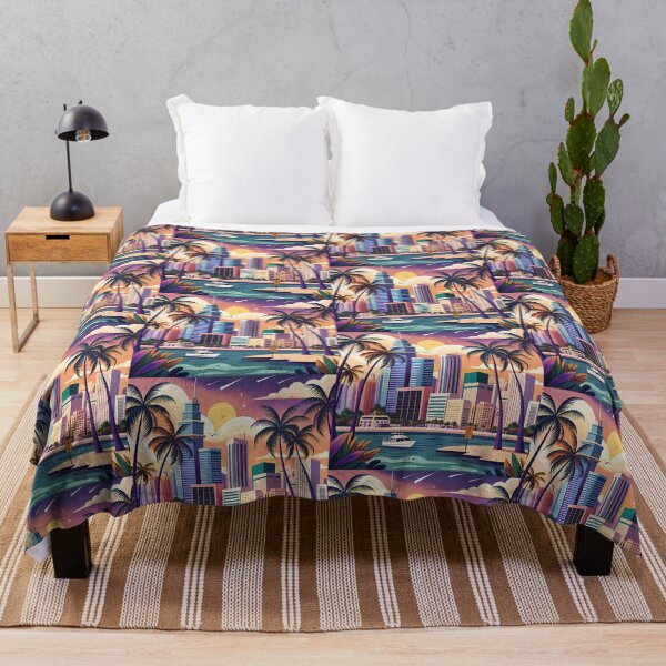 Item preview, Ocean Cityscapes Urban Adventures Colorful Design Art Illustration designed and sold by ART ATTACK ZONE.