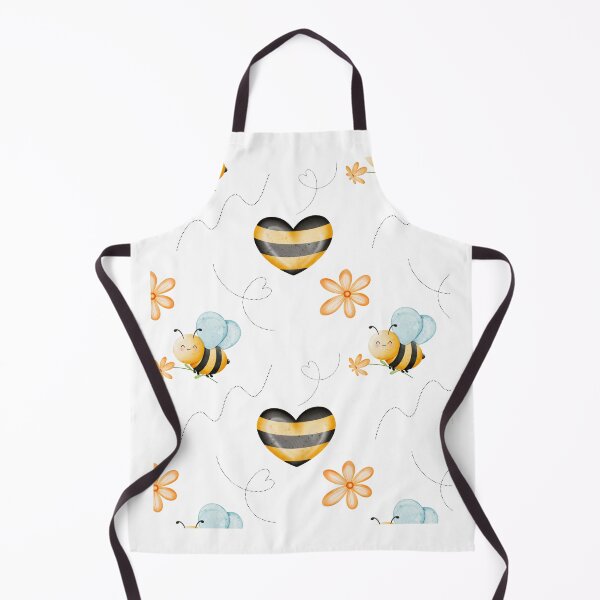 Item preview, CUTE BACKGROUND LITTLE DAISIES AND BEES designed and sold by Nathalia Montoro.