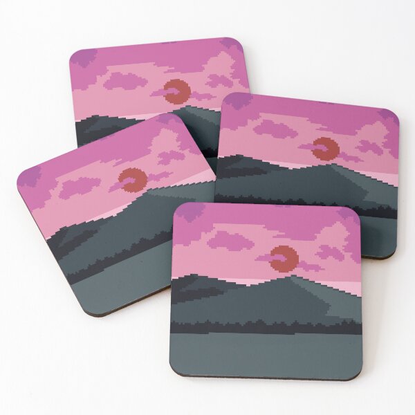 Item preview, Sunset Pixel Art scenery designed and sold by Ekira Pop Pixel.