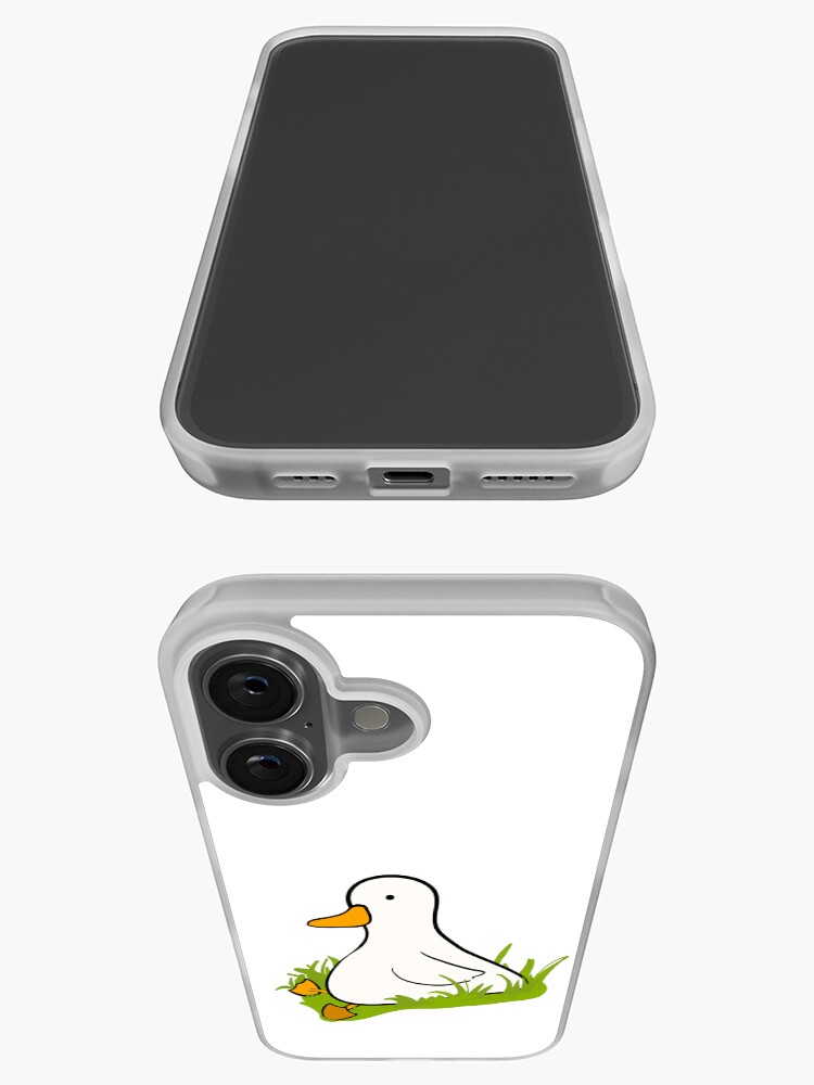 Aperçu 3 sur 5. Coque iPhone avec l'œuvre Mignon petit canard s'occupant de ses propres affaires créée et vendue par StateOfDaisy.
