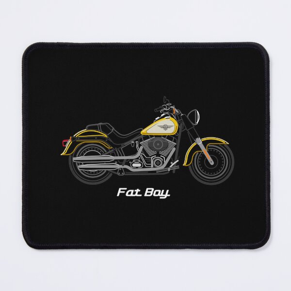 Item preview, Motorcycle Fatboy (2017-) yellow/pearl designed and sold by Dress2Drive.