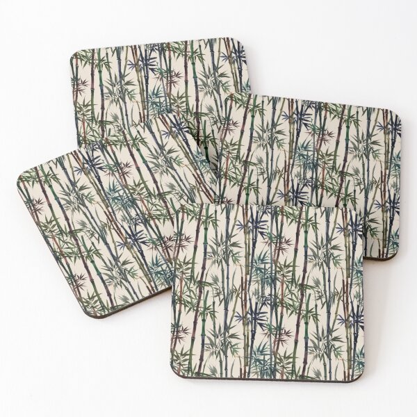 Item preview, Multicolored Bamboo Brushstroke Pattern designed and sold by Glam-OOTD.
