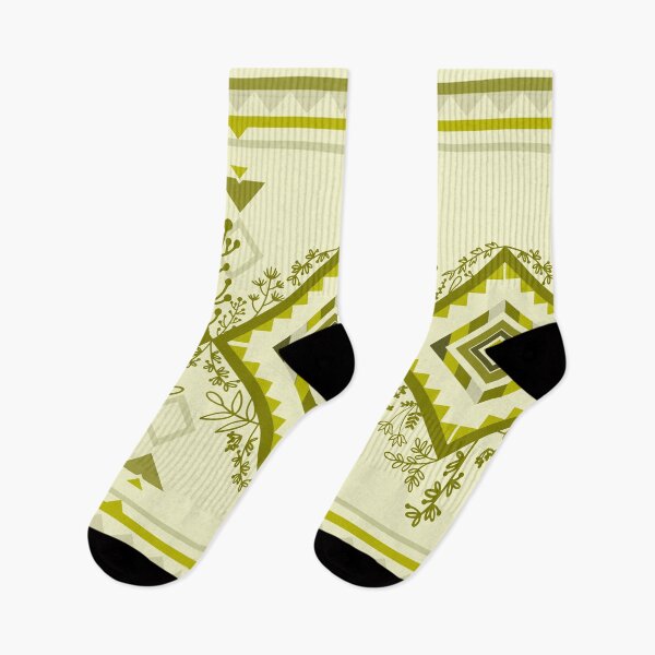 Item preview, NATIVE AMERICAN PATTERN DESIGN ETHNIC GREEN PLANTS WHIMSCAL designed and sold by Coreland River.