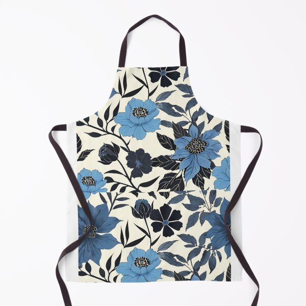 Item preview, Blue and Black Flowers designed and sold by elizabethdancer.