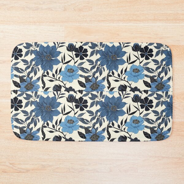Item preview, Blue and Black Flowers designed and sold by elizabethdancer.