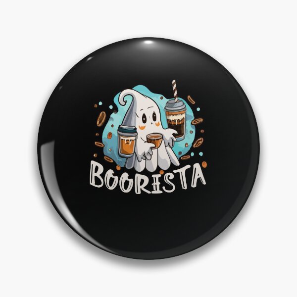 Item preview, Boorista Boo Coffee Halloween Ghost Barista designed and sold by Dressed For Duty.