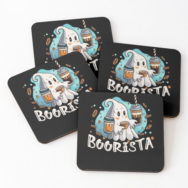Item preview, Boorista Boo Coffee Halloween Ghost Barista designed and sold by Dressed For Duty.