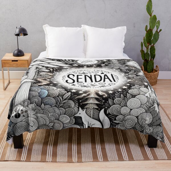Item preview, Sendai – Trendy Seamless Pattern | Aesthetic Abstract Design for Fashion & Decor designed and sold by Imaginarium of Chaos falcon88 .