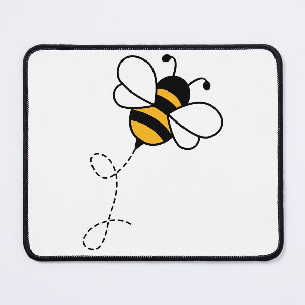 Item preview, Adorable Bee Buzzing with a Dotted Trail designed and sold by Nathalia Montoro.