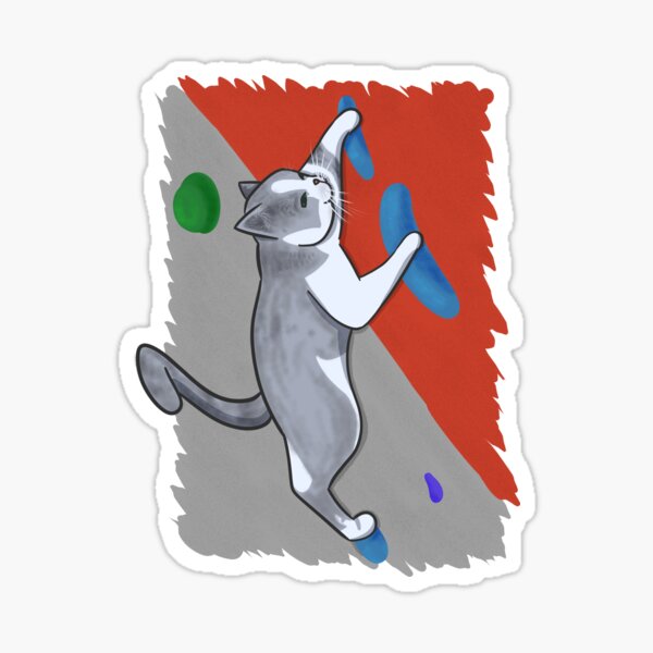 Artikel-Vorschau von Boulder-Katze an der Wand, designt und verkauft von Johka.