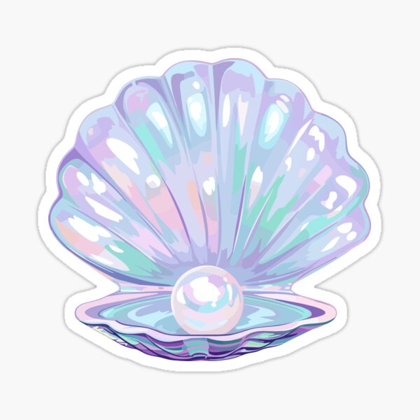 Vista previa del artículo con la obra «Concha de mar con perla», diseñado y vendido por SweetClicks123.