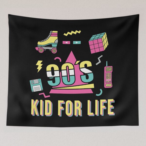 Item preview, Vintage Retro 90's Kid For Life 1990s Cool Nineties designed and sold by Blok45.