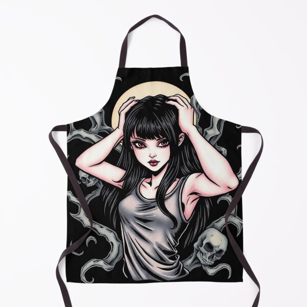 Item preview, Cute Gothic Goth Vampire Horror Girl Tattoo style illustration with demons designed and sold by Vintage Designs +.