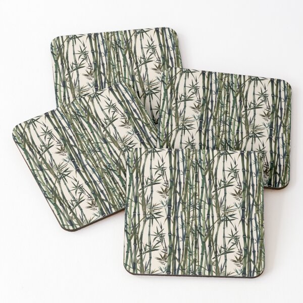 Item preview, Multicolored Bamboo Brushstroke Pattern designed and sold by Glam-OOTD.