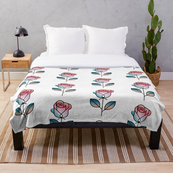 Item preview, Geometric Gradient Rose – Modern Floral Aesthetic designed and sold by AdaMerch.