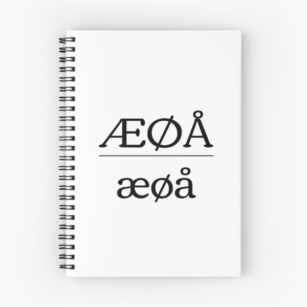 Item preview, ÆØÅ Danish Alphabet Letters designed and sold by AndreasHallager.