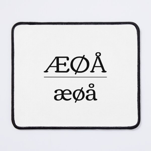 Item preview, ÆØÅ Danish Alphabet Letters designed and sold by AndreasHallager.