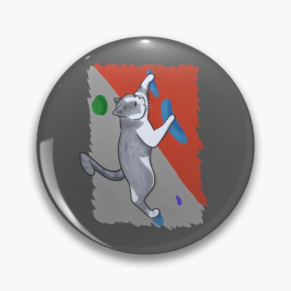 Item preview, Bouldering cat on wall designed and sold by Johka.