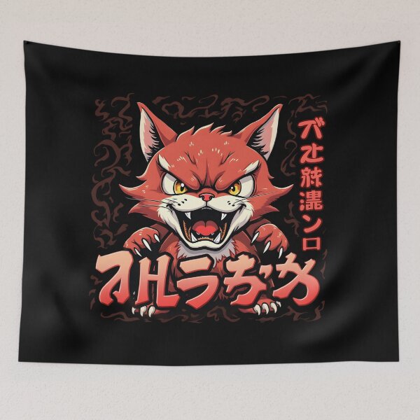 Item preview, Oni Cat – Savage Demon Feline designed and sold by Nihonify.
