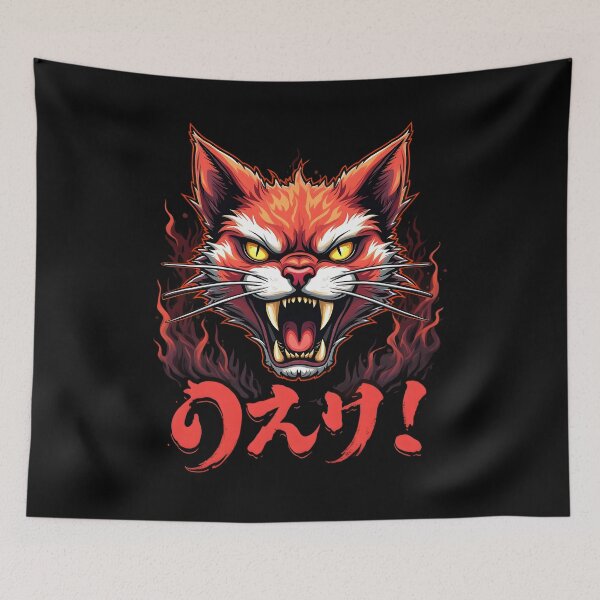 Item preview, Oni Cat – Savage Demon Feline designed and sold by Nihonify.