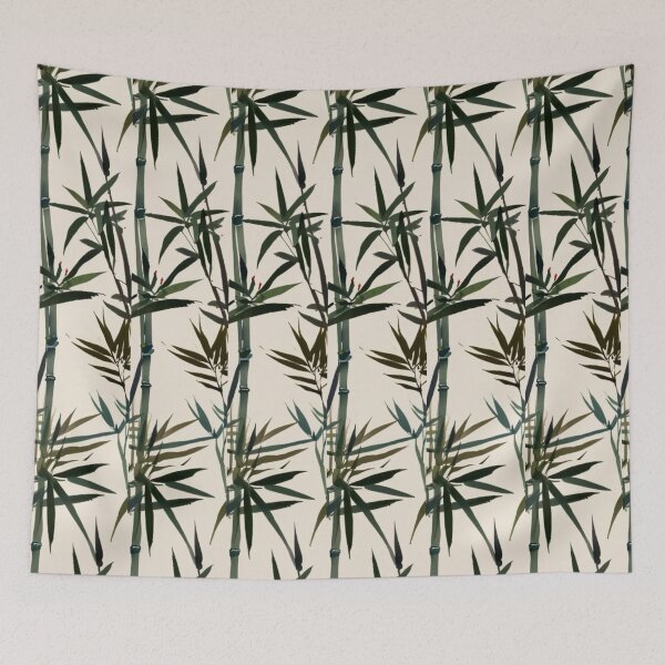 Item preview, Multicolored Bamboo Brushstroke Pattern designed and sold by Glam-OOTD.