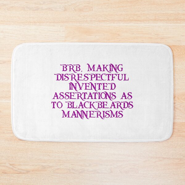 Item preview, Blackbeard's mannerisms designed and sold by ramsaybaggins.