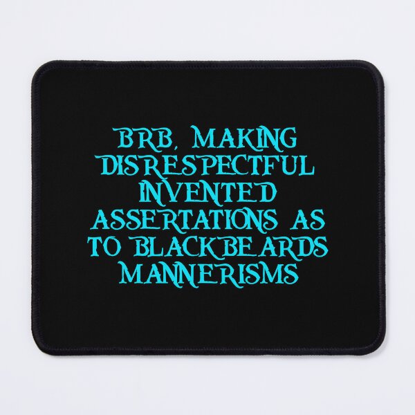 Item preview, Blackbeard's mannerisms designed and sold by ramsaybaggins.